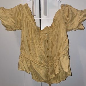 Off the shoulder crop top